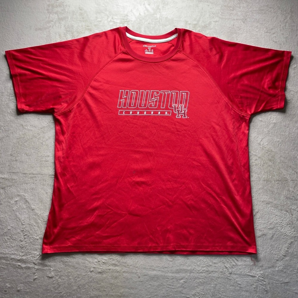 Champion T-Shirt Men's Red 2XL Houston Cougars Athletic